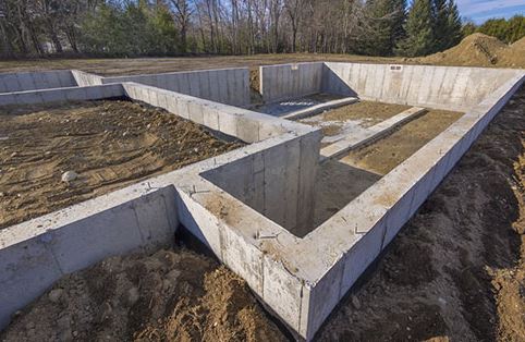 concrete foundation for house
